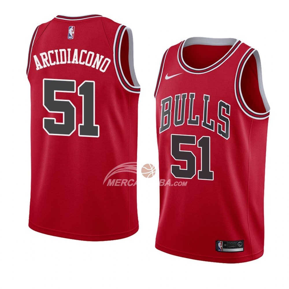 Maglia Chicago Bulls Ryan Arcidiacono Icon 2018 Rosso